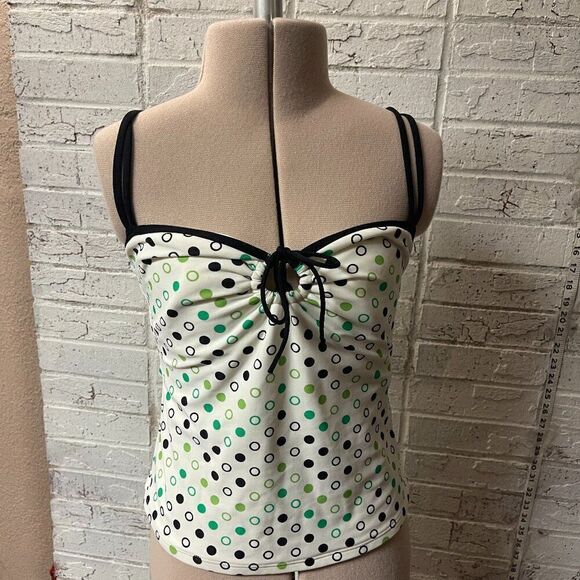 Anne Cole Tankini Swimsuit Top Polka Dot 8 - Picture 1 of 9
